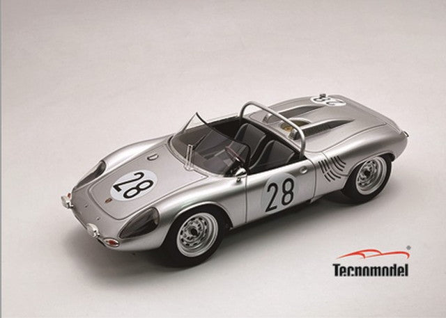 [ Pre-order ] TM18-306B Tecnomodel 1:18 Porsche 718 WRS 24 Hours of Le Mans 1963 #28 E. Barth - H. Linge