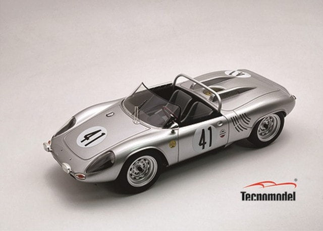 [ Pre-order ] TM18-306D Tecnomodel 1:18 Porsche 718 WRS Sebring 12 Hours 1964 #41 E. Barth - H. Linge