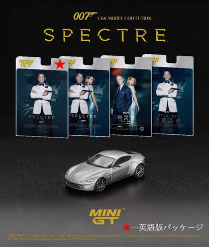 [ Pre-order ] MGT00910-007E TSM MINI-GT 1:64 Aston Martin DB10 "Spectre" English Version Packaging