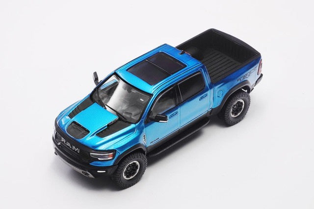 [ Pre-order ] KS-067-662 Shadow Pro 1:64 Tyrannosaurus Rex Pickup Truck Blue (LHD)