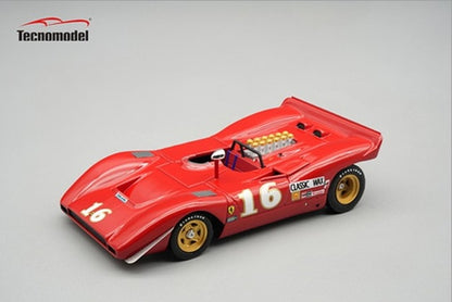 [ Pre-order ] TM43-66C Tecnomodel 1:43 Ferrari 612 Can-Am Mid-Ohio 3rd Place Finisher 1969 #16 Chris Amon