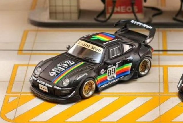 [ Pre-order ] SW Street Weapon 1:64 RWB 993 Matte Black Apple Racetrack Low Tail