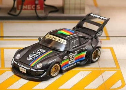 [ Pre-order ] SW Street Weapon 1:64 RWB 993 Matte Black Apple Racetrack High Tail