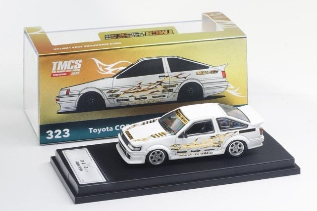 [ Pre-order ] DCT 1:64 RWB AW86 White with Chrome Gold TMCS Singapore Limited Edition