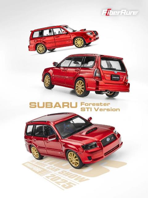 [ Pre-order ] Fiberrun 1:64 Subaru Forester Transparent Red TMCS Singapore Limited Edition