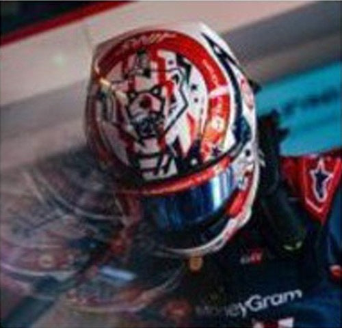 [ Pre-order ] 5HF229 Spark 1:5 F1 Helmet MoneyGram Haas F1 Team - O. Bearman - US GP 2025