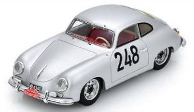 [ Pre-order ] S6137 Spark 1:43 Porsche 356 1500 #248 Rally Monte Carlo 1955 M. Nathan - H. Schellhaas