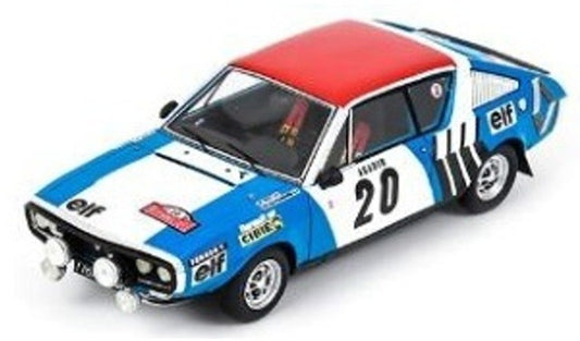 [ Pre-order ] S6193 Spark 1:43 Renault 17 #20 5th Rally Monte Carlo 1975 J-F. Piot - J. De Alexandris