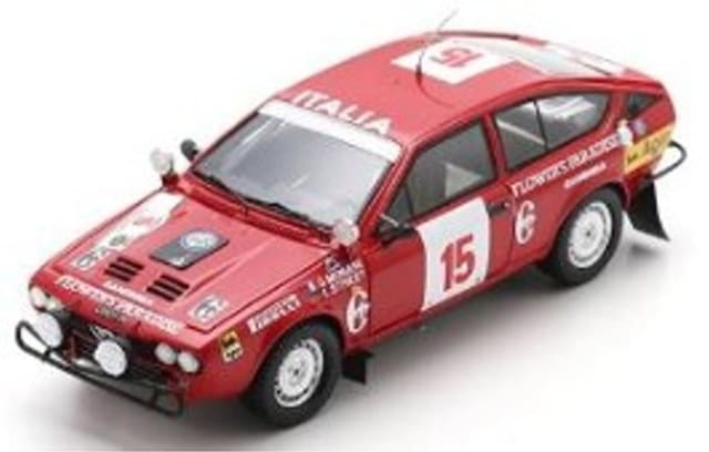[ Pre-order ] S9352 Spark 1:43 Alfa Romeo GTV6 #15 Rally Safari 1983 S. Munari - I. Street