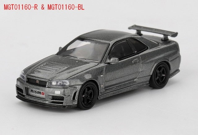 [ Pre-order ] MGT01160-R TSM MINI-GT 1:64 Nissan Skyline GT-R Dark Metal Gray (NISMO BNR34 CRS Version) (Right-hand drive)