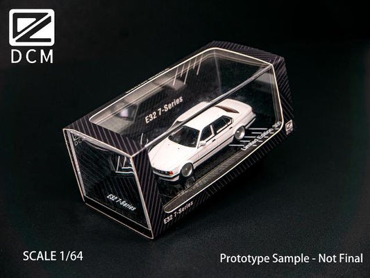 [ Pre-order ] DCM 1:64 BMW E32 7 Series White Lowdown