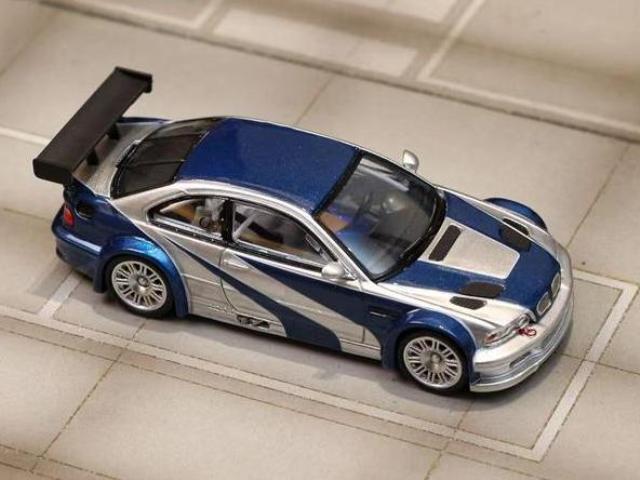 [ Pre-order ] Ghost Player 1:64 BMW E46 M3 GTR Silver Blue