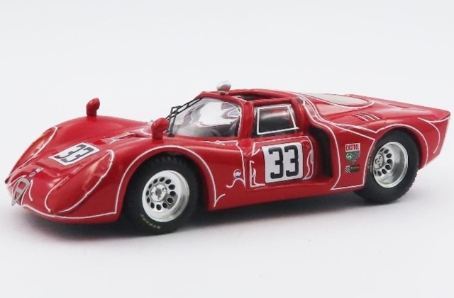 [ Pre-order ] BEST9640/2 Best Model 1:43 Alfa Romeo 33.2 Watkins Glen 6 Hours 1968 #33 Kwech/Martino