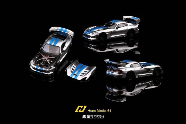 [ Pre-order ] Hone Model 64 1:64 Dodge Viper ACR Chrome Matte Silver