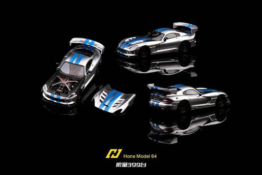 [ Pre-order ] Hone Model 64 1:64 Dodge Viper ACR Chrome Matte Silver