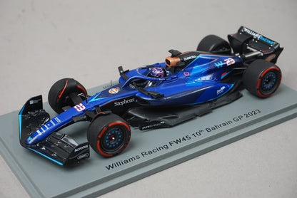 1:43 Spark S8586 Williams Racing FW45 Bahrain GP 10th 2023 #23 A. Albon
