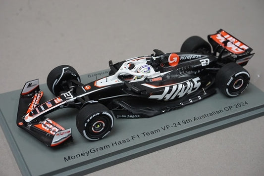 1:43 Spark S9528 MoneyGram Haas F1 Team VF-24 Australian GP 9th 2024 #27 N. Hulkenberg