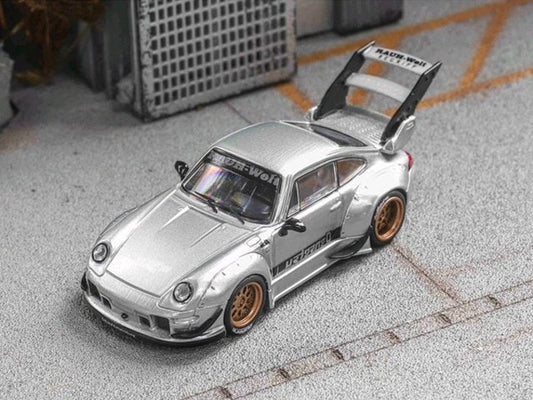 [ Pre-order ] Star Model 1:64 Rauh-Welt Wide-Body Modified RWB993 High Wing Silver