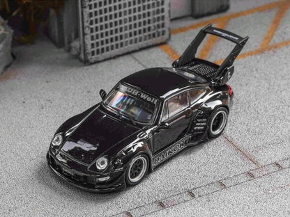 [ Pre-order ] Star Model 1:64 Rauh-Welt Wide-Body modification RWB993 High Wing Black Daikoku
