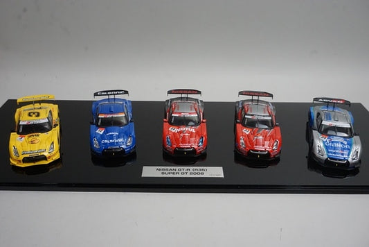 1:43 EBBRO 22001 Nissan GT-R R35 Super GT500 2008 5-car set model car