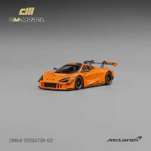 [ Pre-order ] CM64-720SGT3X-03 CM-Model 1:64 McLaren 720S GT3X Papaya Orange