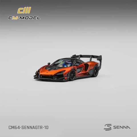 [ Pre-order ] CM64-SennaGTR-10 CM-Model 1:64 McLaren Senna GTR Volcano Orange