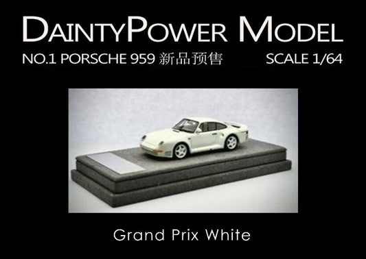 [ Pre-order ] DaintyPower Model 1:64 Porsche 959 Grand Prix White