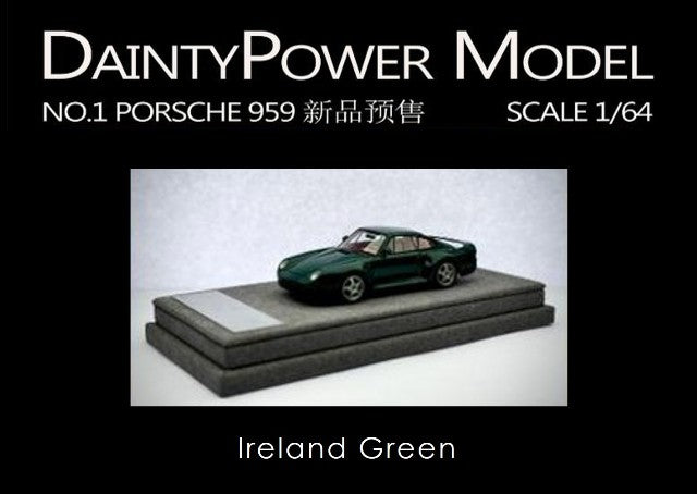 [ Pre-order ] DaintyPower Model 1:64 Porsche 959 Ireland Green