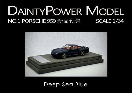 [ Pre-order ] DaintyPower Model 1:64 Porsche 959 Deep Sea Blue