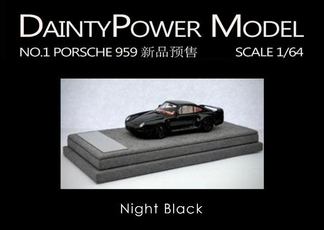 [ Pre-order ] DaintyPower Model 1:64 Porsche 959 Night Black