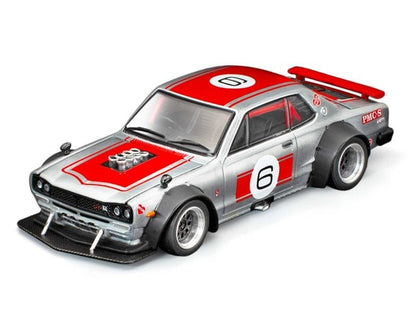 [ Pre-order ] PR640349 POP RACE × XCARTOYS 1:64 Nissan SKYLINE GT-R V8 DRIFT (HAKOSUKA) AIT 2025