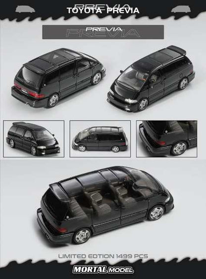[ Pre-order ] MORTAL 1:64 TOYOTA PREVIA Estima Pearl Black