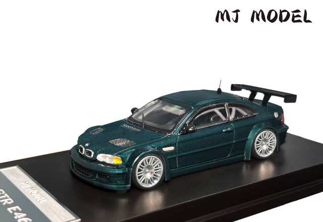 [ Pre-order ] MJ 1:64 M3 E46 GTR British Green hood opening and closing