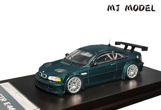 [ Pre-order ] MJ 1:64 M3 E46 GTR British Green hood opening and closing