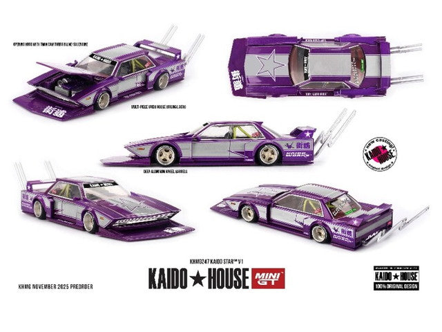 [ Pre-order ] KHMG247 TSM MINI-GT 1:64 KAIDO STAR V1 (Right-hand drive)