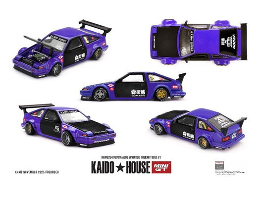 [ Pre-order ] KHMG254 TSM MINI-GT 1:64 Toyota AE86 Sprinter Trueno TOUGE V1 (Right-Hand Drive)