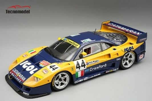 [ Pre-order ] TM18-429B Tecnomodel 1:18 Ferrari F40 LM Driver 24 Hours 1996 L. Della Noce / A. Olofsson / C. Rosenblad Magnetic Detachable Engine Hood