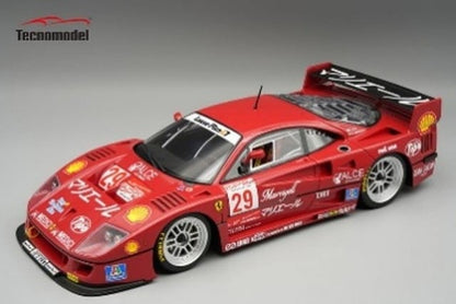 [ Pre-order ] TM18-429D Tecnomodel 1:18 Ferrari F40 LM BPR Suzuka 1996 M. Angelelli / Tetsuya Ota Detachable Engine Hood with Magnetic Assembly