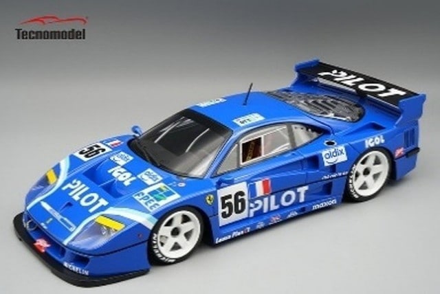 [ Pre-order ] TM18-429F Tecnomodel 1:18 Ferrari F40 LM Pilot Pen Racing 24 Hours M.Ferte / O.Thevenin / N.Loboissetie Engine Hood Magnet Removable
