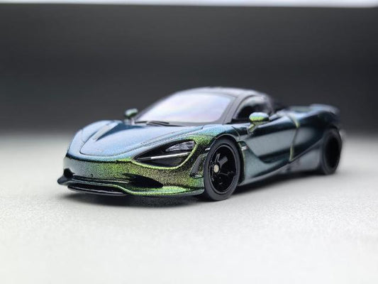 [ Pre-order ] FG 1:64 Mclaren 720S GT3X Silver Green Without Tail Wing