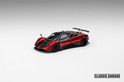 [ Pre-order ] Classic Garage 1:64 Pagani Zonda Cinque Metallic Red