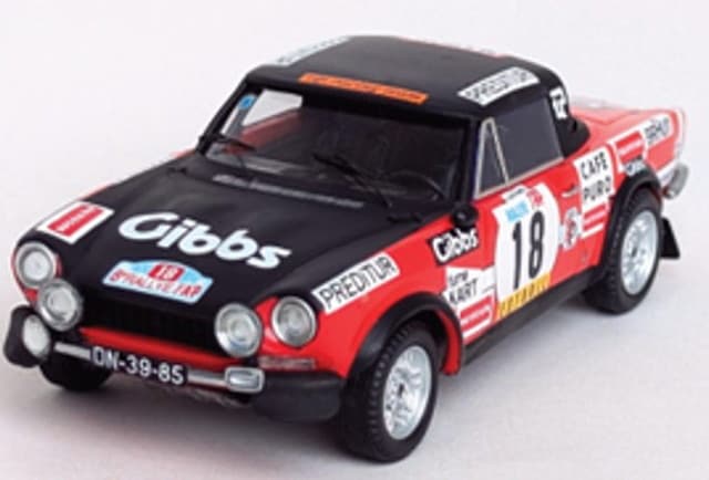 [ Pre-order ] dsn340 Trofeu 1:43 Fiat 124 Sport Spider 1600 1974 TAP Rally #18 Luis Netto / Jocames