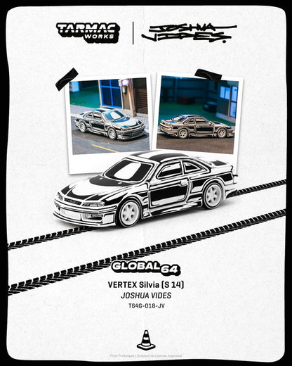 [ Pre-order ] T64G-018-JV Tarmac Works 1:64 VERTEX Silvia (S 14) - Designed by JOSHUA VIDES