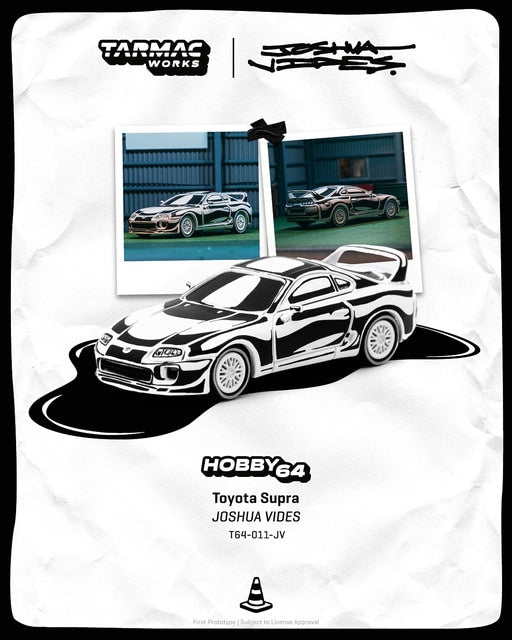 [ Pre-order ] T64-011-JV Tarmac Works 1:64 Toyota Supra - Designed by Joshua Vides