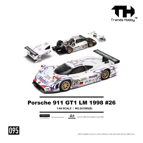 [ Pre-order ] 241085(B) Trends Hobby 1:64 Porsche GT1 Le Mans LM 1988 #26 -Champion