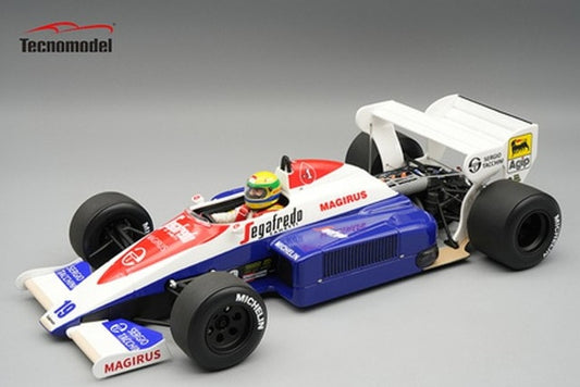[ Pre-order ] TMD18-441A Tecnomodel 1:18 Toleman TG 184 F1 British GP 1984 A. Senna #19 with driver figure