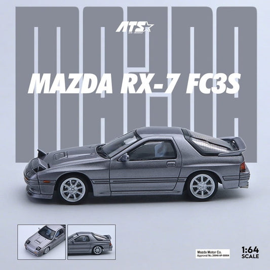 [ Pre-order ] ATS880203 ATS 1:64 Mazda RX-7 Mk2 FC3S Retractable Headlight Silver Grey