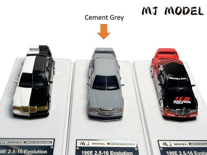 [ Pre-order ] MJ Model 1:64 190E W201 2.5-16 Evo Cement Grey