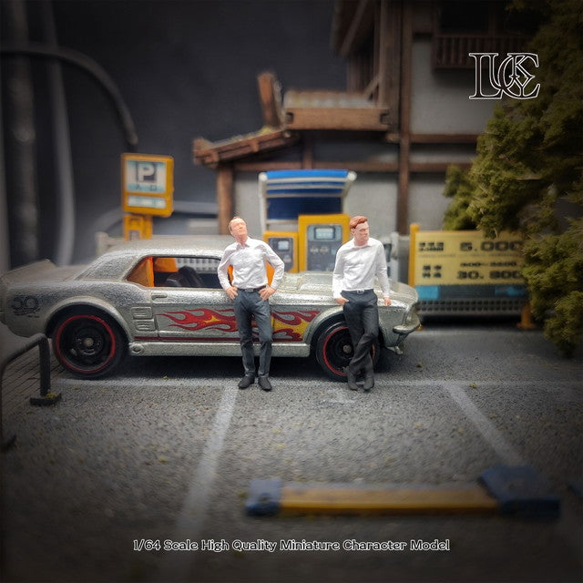 [ Pre-order ] LK2025111726 Lucky Studio 1:64 White Shirt Men Duo Figures