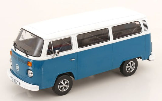 [ Pre-order ] KKDC181362F KK scale 1:18 Volkswagen VW Bus T2b 1972 Blue/White Fuchs-Rims